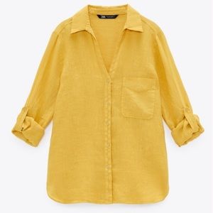 Mustard Linen shirt in great condition.